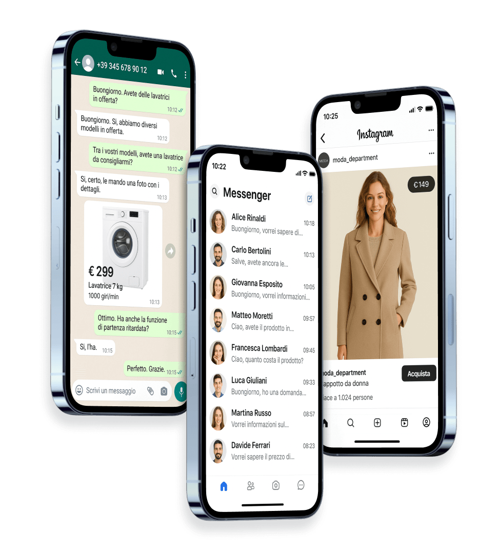 iPhone 13 mock up chat e feed